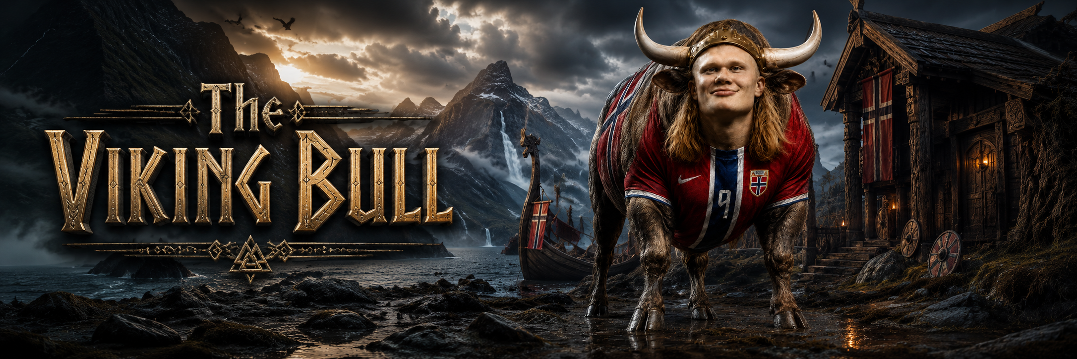 The Viking Bull — Fjord banner